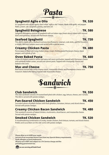 Pasta,Sandwich