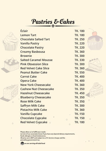 Pastries & Cakes